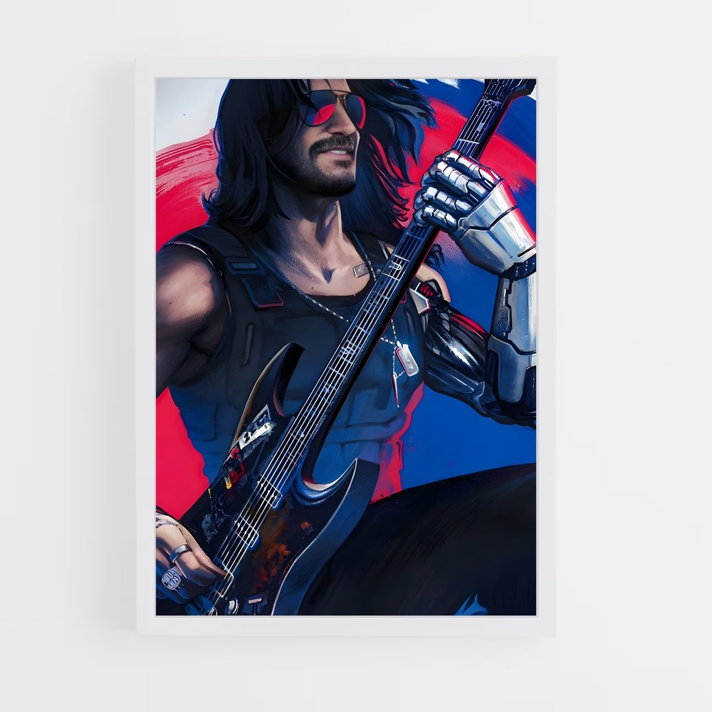 Poster Rhythm & Rebellion – affiche Cyberpunk (vue 3)